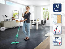 LEIFHEIT Floor brush with telescopic handle Picobello M micro duo 33cm