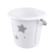 Bucket deco 10L Ilvie &amp;quot;Stars&amp;quot; &Oslash;30x28cm white