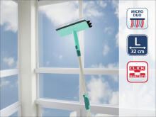 LEIFHEIT Logu tīrītājs un birste ar teleskopisku kātu 120-200cm Brush Window Cleaner