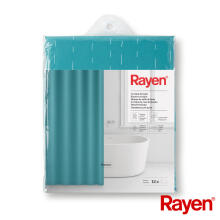 Shower curtain 180x200cm light blue, polyester