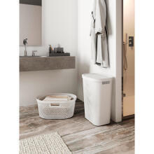 Infinity Recycled Laundry Basket 40L 59x39x27cm grey