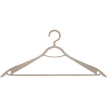 Clothes hangers 2pcs plastic Eco Wood Collection 43cm assorted, light grey/beige/black