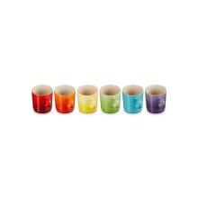 Le Creuset Cappuccino cups set of 6 stoneware 200ml in different colours