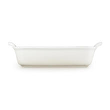 Le Creuset ristk&uuml;likukujuline p&auml;randkeraamika 26x19cm / 2,4L valge