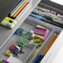 Box Sistemo Organizer 7 22.5 x 15.5 x 5 cm transparent/light grey