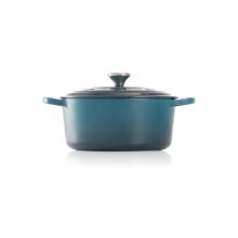 Le Creuset Чугунная круглая кастрюля &Oslash;24см / 4,2л синий 