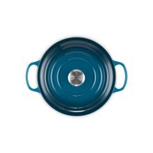 Le Creuset Чугунная круглая кастрюля &Oslash;24см / 4,2л синий 