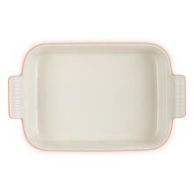 Le Creuset ristk&uuml;likukujuline p&auml;randkeraamika 26x19cm / 2,4L oranž