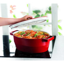 Pyrex SLOWCOOK malmist pott 29cm. 3.8l ovaalne punane