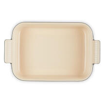 Le Creuset Rectangular Heritage Stoneware 26x19cm / 2,4L black