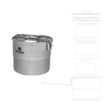 The Stainless Steel Cook Set For Two 1L Stainless Steel