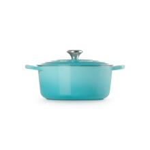 Le Creuset Ketaus puodas apvalus &Oslash;26cm / 5,3L šviesiai mėlynas