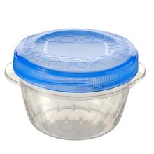 Food Container Set of 3 Round 0,5L Take Away Twist Green