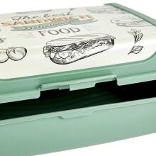 Food storage container click-box midi 1L Carla &amp;quot;Sandwich&amp;quot; 17x13x7cm green