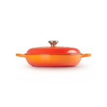 Le Creuset Чугунная неглубокая кастрюля 30 см / 3,5 л оранжевая 