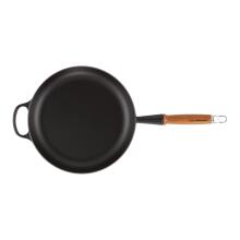 Le Creuset Cast iron pan with wooden handle &Oslash;28cm mat black 