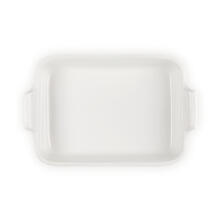 Le Creuset Rectangular Heritage Stoneware 32x24cm / 4L white