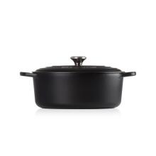 Le Creuset Чугунная кастрюля овальная 31 см / 6,3 л матовая черная 