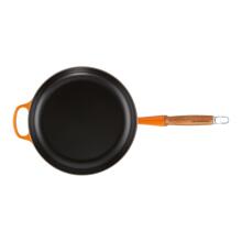 Le Creuset Cast iron pan with wooden handle &Oslash;28cm orange