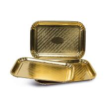 Paper trays gold set of 3 Easy Bake 19 x 28 cm 