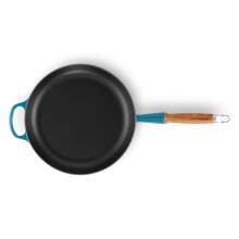 Le Creuset Ketaus keptuvė su medine rankena &Oslash;28cm mėlyna