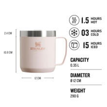 Mug The Stay-Hot Camp Mug Classic 0.35L light pink