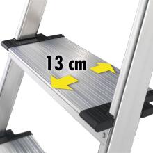 Household ladder L80 ComfortLine / aluminium / 7 steps