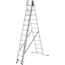 ProfiStep Combi ladder / aluminium / 3x12 steps