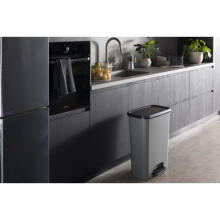 Compatta Duo 23+23L dark grey/black Pedal bin