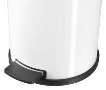 Solid L waste bin with galvanised inner tank / 18L / silver