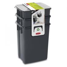 Waste bin set Biobox 2x10L+6L grey