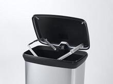 Pedal bucket Deco Bin 50L silver 