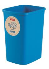 Pr&uuml;gikasti komplekt Deco Flip Bin, kaaneta, 3x10 l, sinine/roheline/kollane