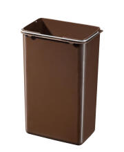 Waste sorting bin with pedal &Ouml;ko duo Plus L / 17+9L / Stainless steel