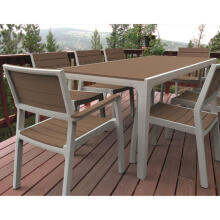 Garden table Harmony white/beige