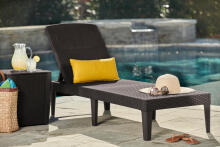 Sun lounger Jaipur brown