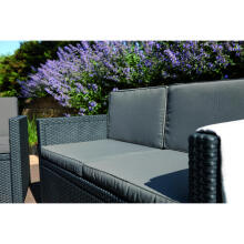 Garden furniture set Monaco Set with table/storage box grey 