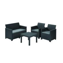 Dārza mēbeļu komplekts Elodie 2 Seater Sofa Set ar galdiņu Classic pelēks