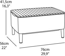 Dārza mēbeļu komplekts Salemo Balcony Set brūns