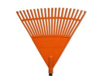 Leaf Rake with handle orange 45cm (20 tines)