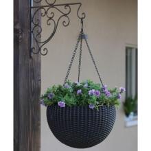 Flowerpot Hanging Sphere Planter light brown