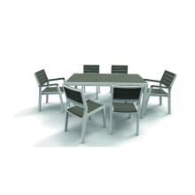 Garden table Harmony white/light grey