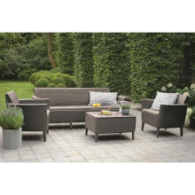 Garden furniture set Salemo 3 Seater Set beige