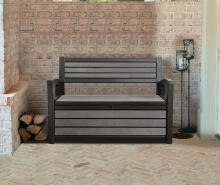 Скамья для хранения Hudson Storage Bench 227L коричневая