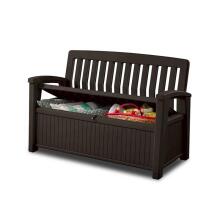 Lauko suolas su daiktadėže Keter Patio Storage Bench 227L, rudas