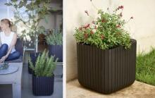 Keter vazonas Cube Planter, 21,5 l, rudas