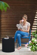 Dārza galdiņš/uzglabāšanas kaste Cool Stool brūns