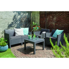 Garden furniture set Orlando Set with small table grey