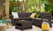 Garden furniture set Bahamas Relax Set brown