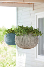 Puķu pods karināms Cozy S With Hanging Set violets